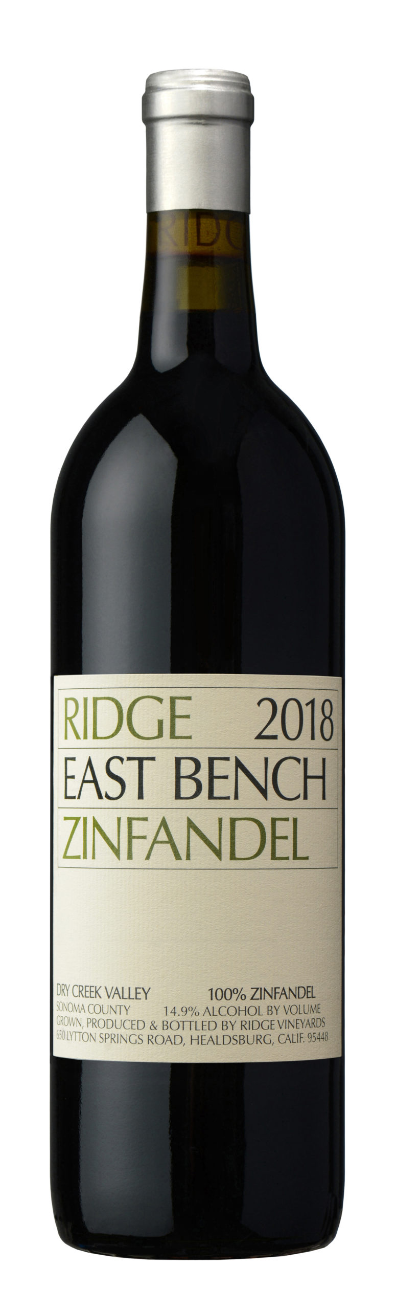 Ridge Eastbench Zinfandel Dry Creek Valley Hans Moolenaar Wijnkoperij